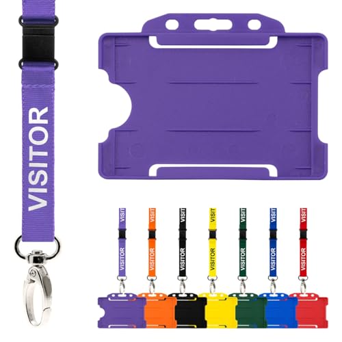 CKB LTD Visitor Lanyard Badge Holder Double Pack ID... - Fournitures Bureau Amazon Royaume-Uni à 1.99€