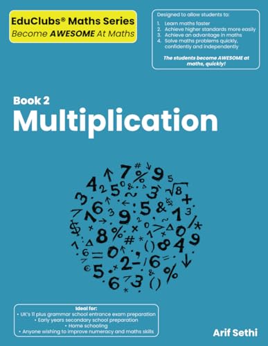 Book 2 - Multiplication (EduClubs Maths Series, Band 2) - Animalerie Amazon Allemagne à 10.10€