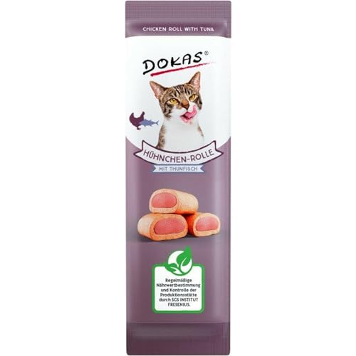 DOKAS Hühnchen-Rolle mit Thunfisch - Premium Snack für... - Animalerie Amazon Allemagne à 5.73€