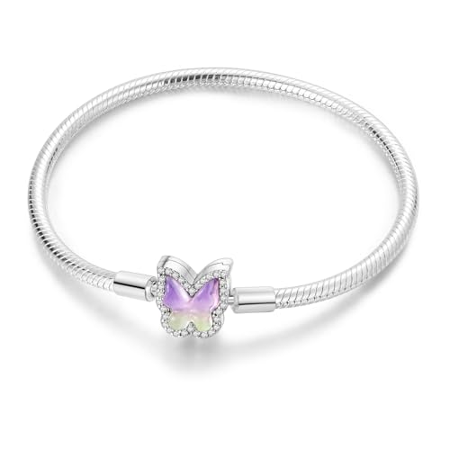 MULA Pulseras para Charms y Abalorios Plata de Ley 925 con... - Bijoux & Montres Amazon Espagne à 5.98€