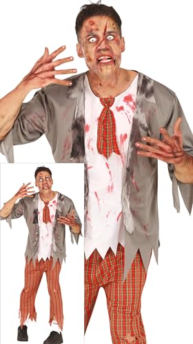 FIESTAS GUIRCA Costume da zombie liceale da uomo - Uniforme... - Amazon Italie à 14.11€