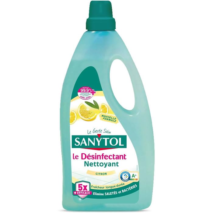 Sanytol Nettoyant ménager désinfectant au citron,1L en promo à 3,51€ (-39%) sur Amazon FR
