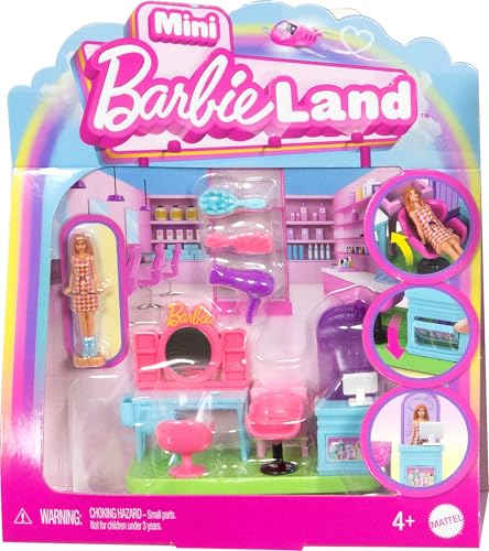 Barbie Mini BarbieLand Collectible Hair Salon Playset with... - Toys & Games Amazon UK à 7.99€