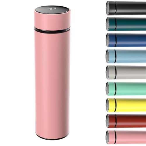 Homealexa 500ml Coffee Cups Travel Mugs, Pink Water Bottle... - High-Tech & Électronique Amazon Royaume-Uni à 4.40€