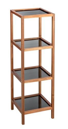 WENKO Fondi Bathroom and Living Shelf, Solid Acacia Wood... - Nouvelle promo Amazon à 40.13€