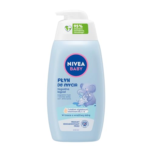 NIVEA BABY Waschflüssigkeit mildes Bades, 450 ml - Baby & Nursery Amazon Germany à 6.34€