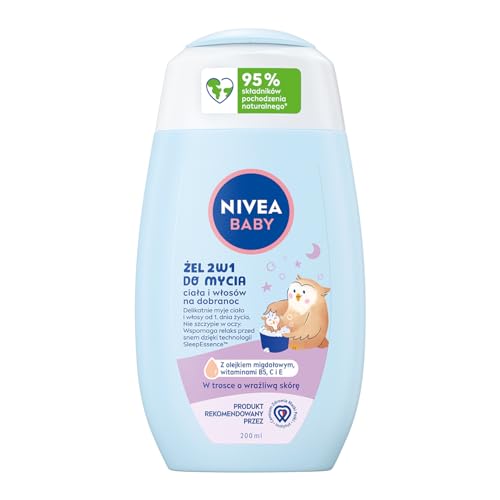 NIVEA BABY Gel 2in1 für Körper & Haare für gute Nacht, 200... - Beauté & Parfums Amazon Allemagne à 4.48€