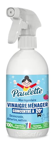 Paulette - Vinaigre Ménager Ultra Concentré 20° Framboise... - Sports & Fitness Amazon France à 2.51€