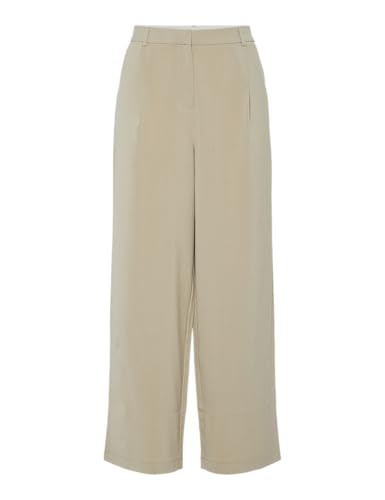 PIECES PCPRUISA LW - Pantalones Holgados BC, Vajilla, XS - Fashion & Clothing en promo à 23.28€