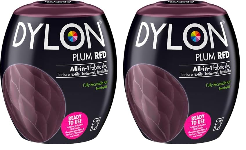 DYLON Washing Machine Fabric Dye Pod for Clothes & Soft... - Jardin & Extérieur Amazon Royaume-Uni à 11.99€