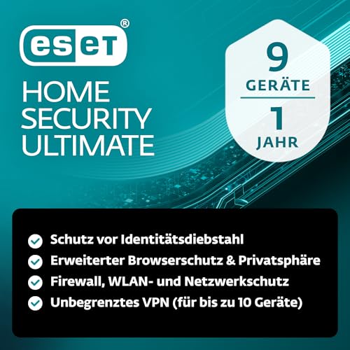 ESET HOME Security Ultimate 2026 | 9 Geräte | 1 Jahr |... - Bricolage & Outils en promo à 97.99€