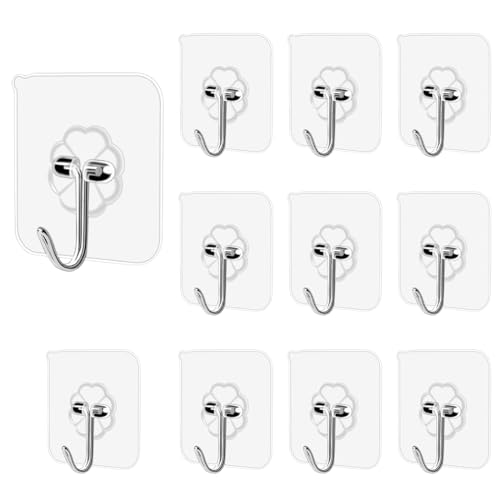 NTRUXZP 11 Pièces Crochet Adhésif Crochets Adhesifs... - Maison & Cuisine Amazon France à 4.99€