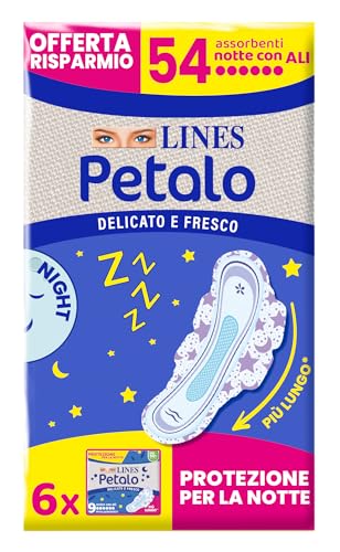 LINES PETALO ULTRA NOTTE con ali, Pacco scorta da 54... - Animalerie Amazon Italie à 5.99€