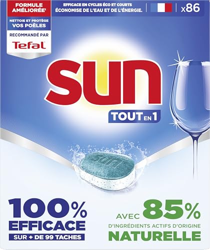 SUN - pastilles lave-vaisselle Tout en 1 Regular - 86... - Tech & Electronics Amazon France à 10.19€
