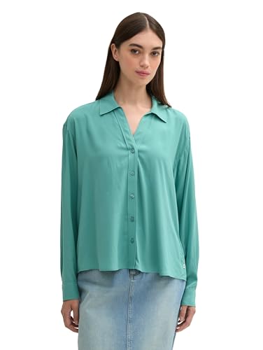 TOM TAILOR Denim Blusa de Mujer, 34206 - Dark Pacific Teal... - Bon plan à 11.76€