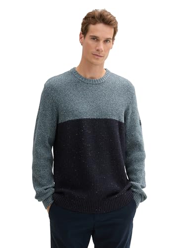 TOM TAILOR Maglione da Uomo, 37028 - Blocco colorato Blue... - Amazon Italie à 15.48€