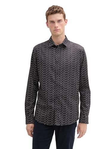 TOM TAILOR Camicia da Uomo, 36645 - Stormy Blue Stroke... - Beauté & Parfums Amazon Italie à 13.08€