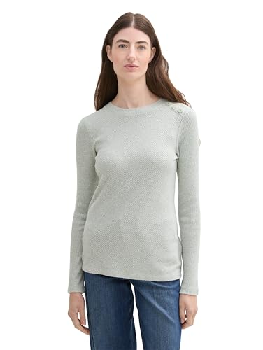 TOM TAILOR Maglietta a Maniche Lunghe da Donna, 24775... - Mode & Vêtements Amazon Italie à 13.26€
