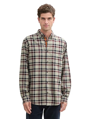TOM TAILOR Camicia da Uomo Regular Fit a Quadri, 36710... - Amazon Italie à 14.11€