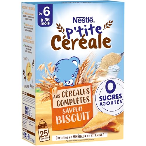 NESTLÉ BÉBÉ - P'TITE CÉRÉALE SAVEUR BISCUIT AUX CÉRÉALES... - Bébé & Puériculture Amazon France à 3.79€