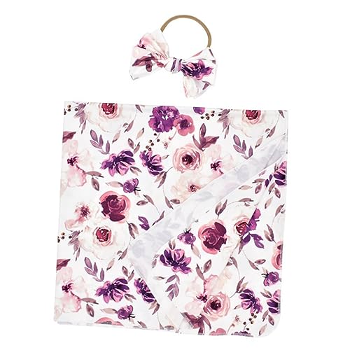 Abaodam Printing Swaddle Receiving Blanket Headband for... - Bébé & Puériculture Amazon Royaume-Uni à 7.89€