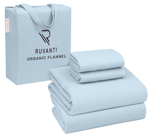 RUVANTI Bio-Flanell-Bettlaken, volle Größe, 100% Baumwolle... - Home & Kitchen Amazon Germany à 36.76€