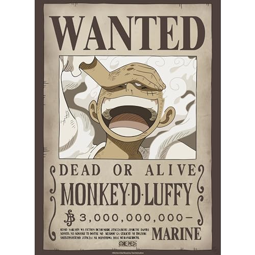 GB eye - Póster One Piece Wanted (WANTED Luffy Gear 5) - Bon plan à 2.99€