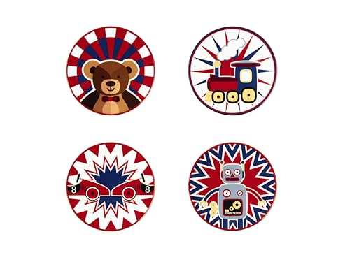 Excelsa Vintage Toys - Juego de 4 Posavasos, cerámica, Base... - Jouets & Jeux Amazon Espagne à 16.16€