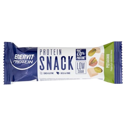 Enervit protein snack pistacchio low sugar 27 g - Santé & Bien-être Amazon Italie à 1.80€