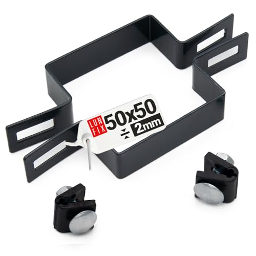 Lun Fix Staffa Centrale 50 x 50 mm Grafite Staffa a... - Bricolage & Outils en promo à 1.79€