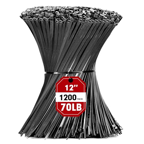 RAZCC Kabelbinder, schwarz, 30,5 cm, robuste... - Amazon Allemagne à 12.84€