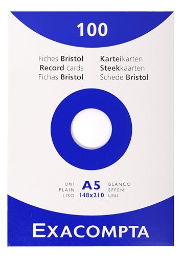 Exacompta - Réf. 13308E - Carton de 10 étuis de 100 fiches... - Auto & Motorcycle Amazon France à 32.70€