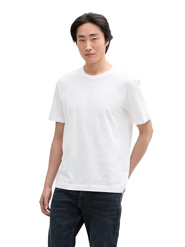 TOM TAILOR Maglietta da Uomo, 20000 - Bianco., L - Amazon Italy à 4.75€