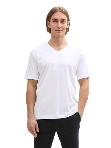 TOM TAILOR Maglietta da Uomo, 20000 - Bianco., S - Amazon Italy à 5.30€