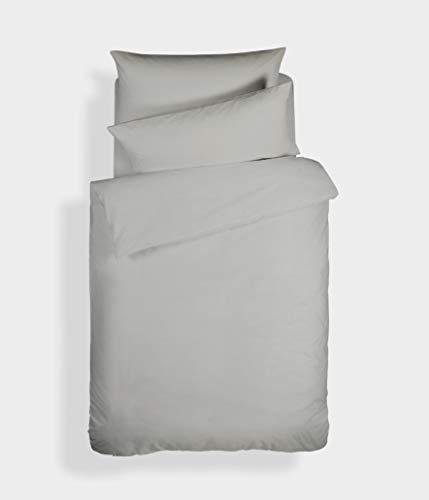 Bianca Plain Dyed Silver 90cm 100% Cotton Percale Duvet... - Maison & Cuisine Amazon Royaume-Uni à 7.48€