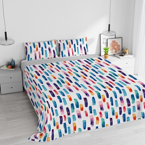 Watercolor Bettwäsche-Satz, Baumwolle, 04, Doppelbett - Maison & Cuisine Amazon Allemagne à 26.37€