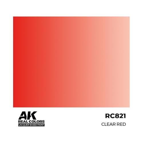 AK REAL COLORS RC821 Clear Red (17ml) (old RC503) - Loisirs Créatifs Amazon Italie à 3.20€