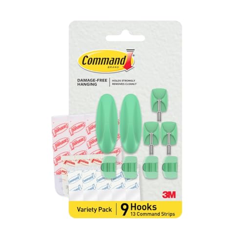 Command Lot de 9 crochets en aloès, 13 bandes (2 crochets... - Animalerie Amazon France à 20.40€