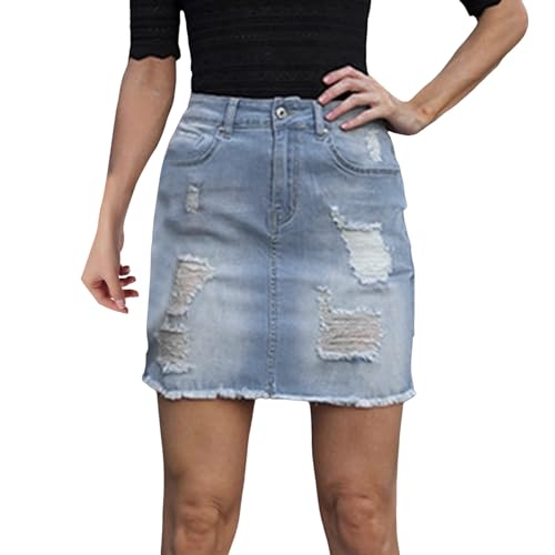 Duohropke Gonna da donna in denim, Y2K, a vita alta, linea... - Mode & Vêtements Amazon Italie à 11.84€