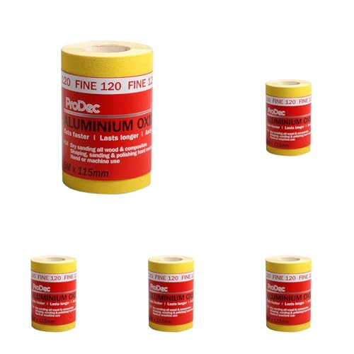 ProDec 5m Roll 120 Grit Fine Grade Yellow Aluminium Oxide... - Home & Kitchen Amazon UK à 22.25€
