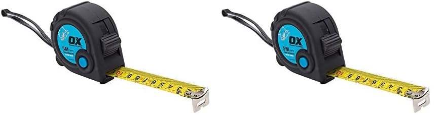 OX Trade 5m Tape Measure (Pack of 2) - Home & Kitchen Amazon UK à 5.90€