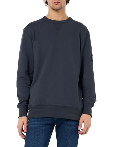 Calvin Klein Sudadera Hombre Badge Crew Neck de algodón... - Mode & Vêtements Amazon Espagne à 29.50€