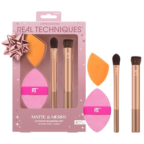 Real Techniques Matte & Merry Ultimate Blending Kit, 4... - Beauté & Parfums Amazon France à 10.92€