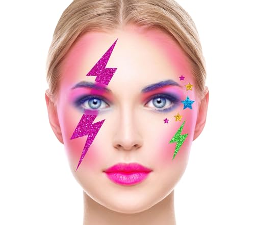FIESTAS GUIRCA Adesivi per Il Viso Glitterati Multicolore... - Maison & Cuisine Amazon Italie à 3.99€