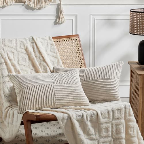 Fancy Homi Lot de 2 Housses de Coussin Lombaire Longues et... - Maison & Cuisine Amazon France à 17.00€