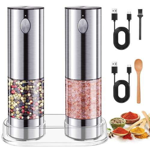 MILFECH Lot de 2 moulins à sel et à poivre électriques en... en promo à 21,08€ (-44%) sur Amazon FR