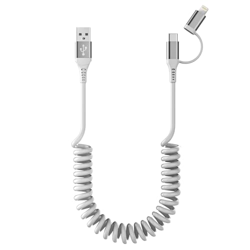 Cable Spirale Voiture pour CarPlay et Android Auto [MFi &... - High-Tech & Électronique Amazon France à 7.79€