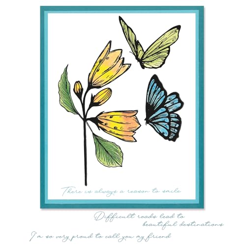 Sizzix™ Stempelset A5, transparent, mit Schablone, 8 Stück... - Maison & Cuisine Amazon Allemagne à 24.99€