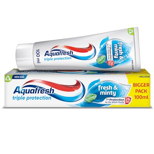 Aquafresh Fresh & Minty Fluoride Toothpaste, Triple... - Beauty & Fragrances Amazon UK à 1.07€