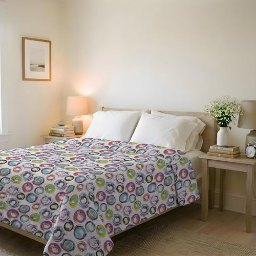 Basic Couette d'été en Microfibre imprimée, Cerchi... - Auto & Moto Amazon France à 22.20€